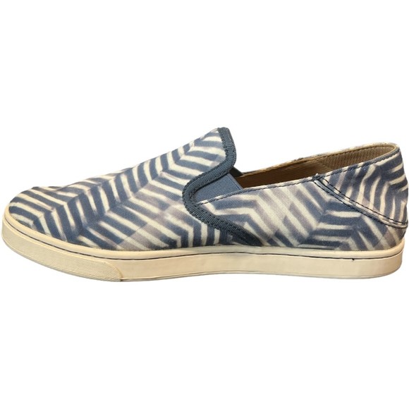 OLUKAI PEHUEA PA'I Hawaiian Brand Canvas Slip On Shoe Blue White 9.5 EUR 39.5 - Picture 7 of 8